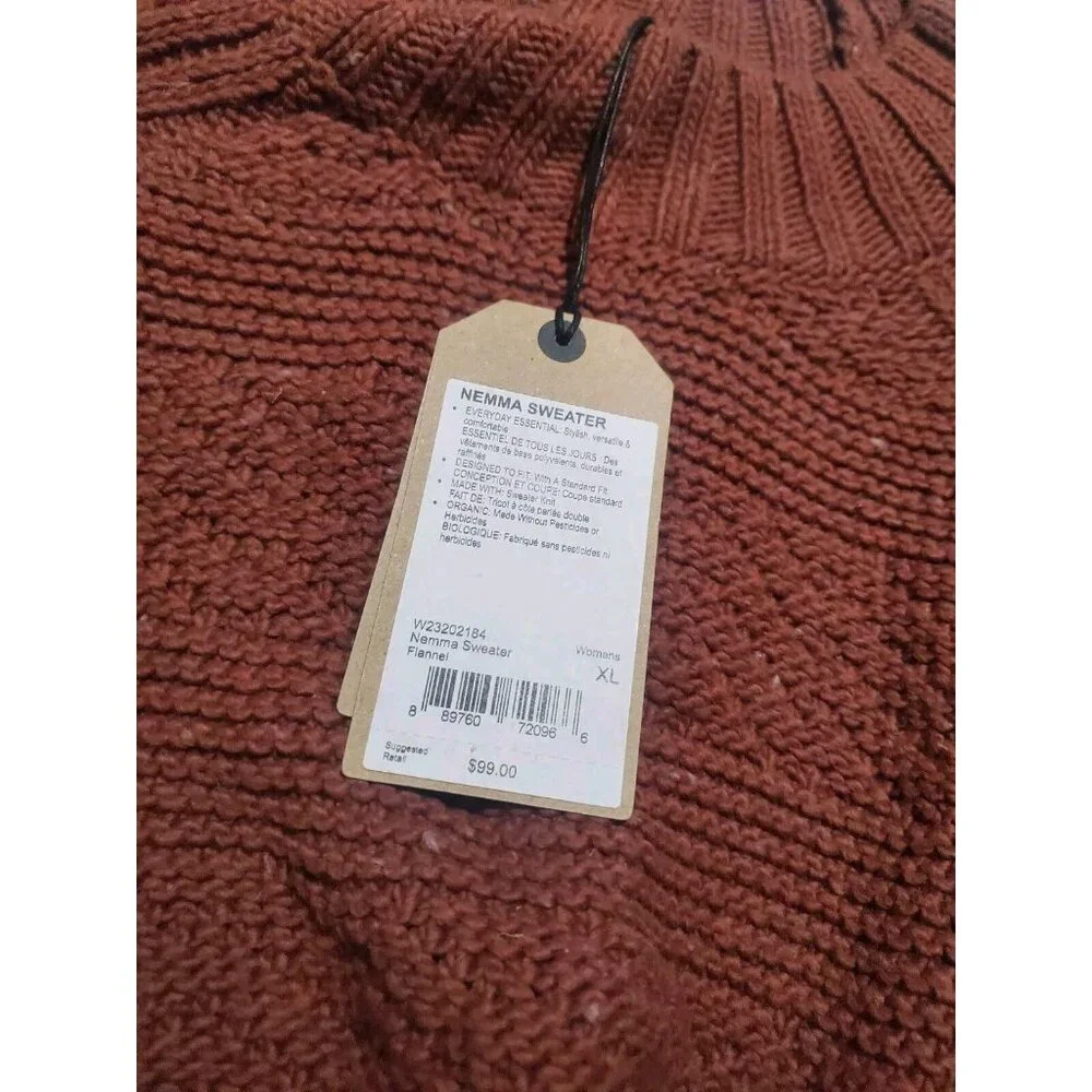 prAna Women's Nemma Mid Weight Mock Neck Organic Cotton Sweater Sz XL NWT - Picture 10 of 10